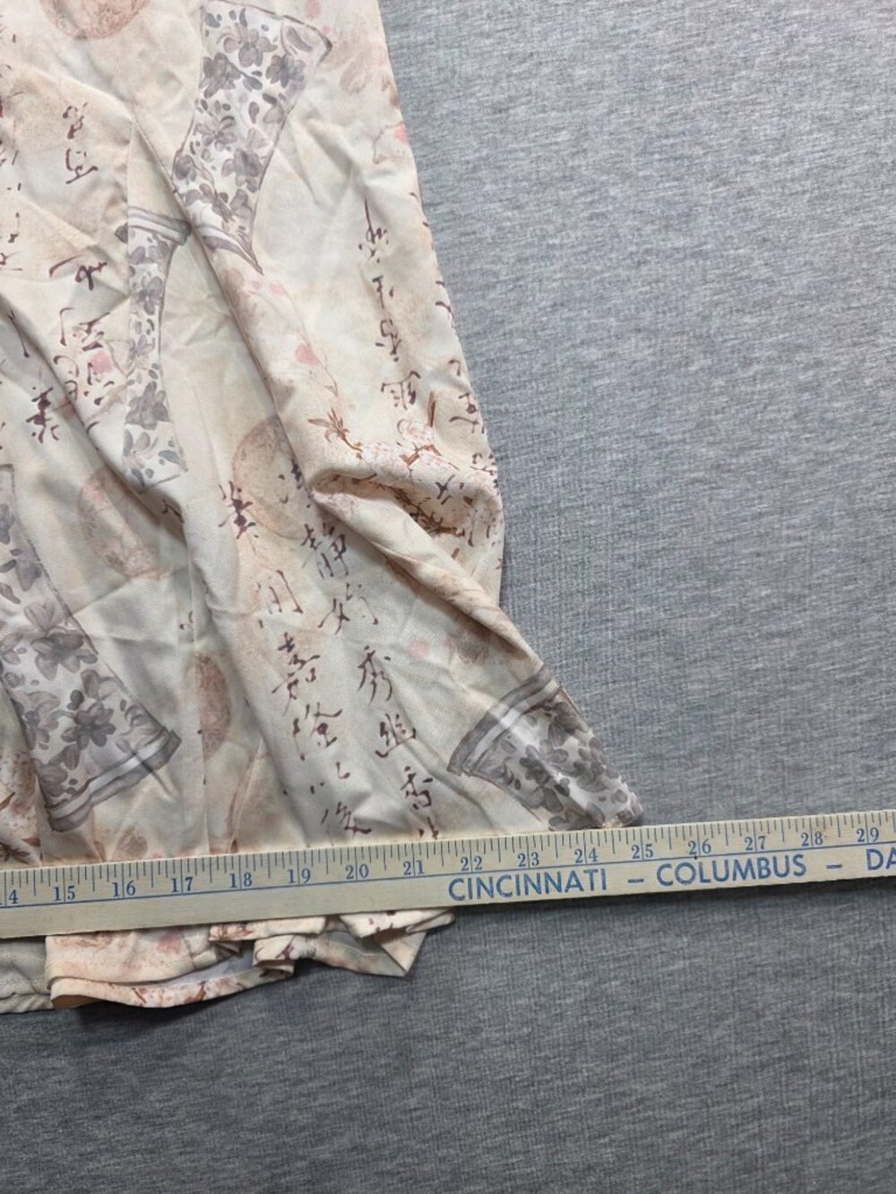 Dazy Chinoiserie Print Halter Midi Dress Cream Frog Closure Size Small NWT - Picture 10 of 10